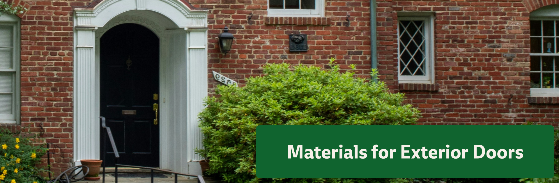 how to choose a front door​